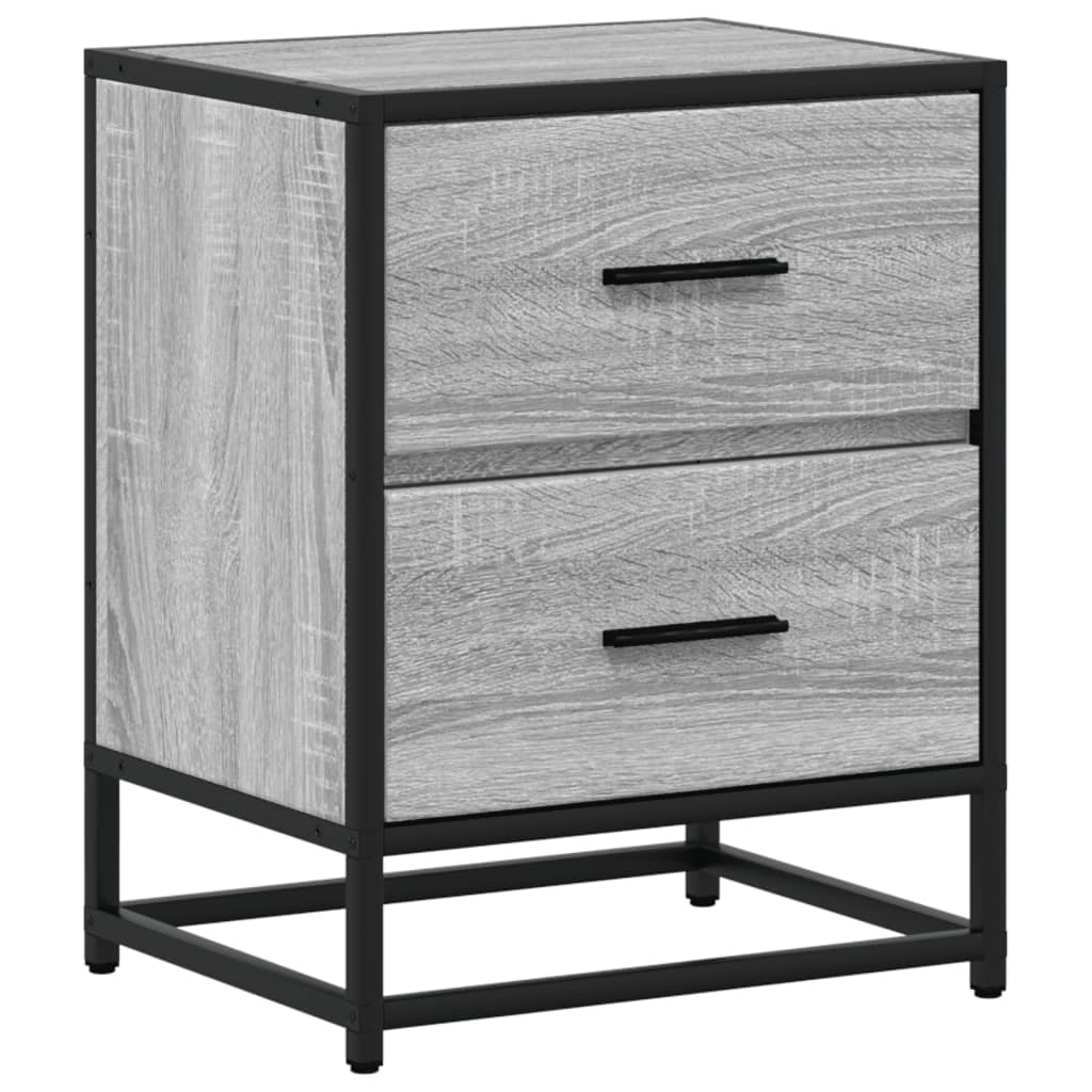 Κομοδίνο Γκρι Sonoma 40x31x50 εκ. από Επεξεργασμένο Ξύλο