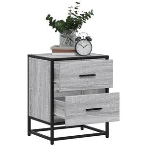 Κομοδίνο Γκρι Sonoma 40x31x50 εκ. από Επεξεργασμένο Ξύλο