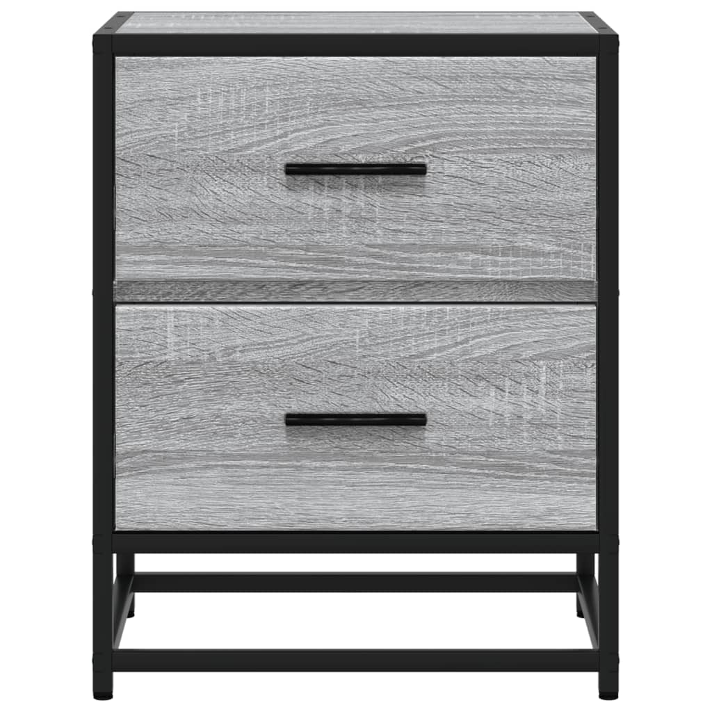Κομοδίνο Γκρι Sonoma 40x31x50 εκ. από Επεξεργασμένο Ξύλο
