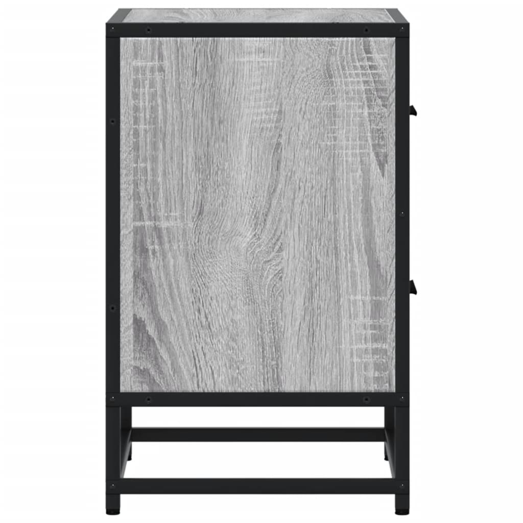 Κομοδίνο Γκρι Sonoma 40x31x50 εκ. από Επεξεργασμένο Ξύλο
