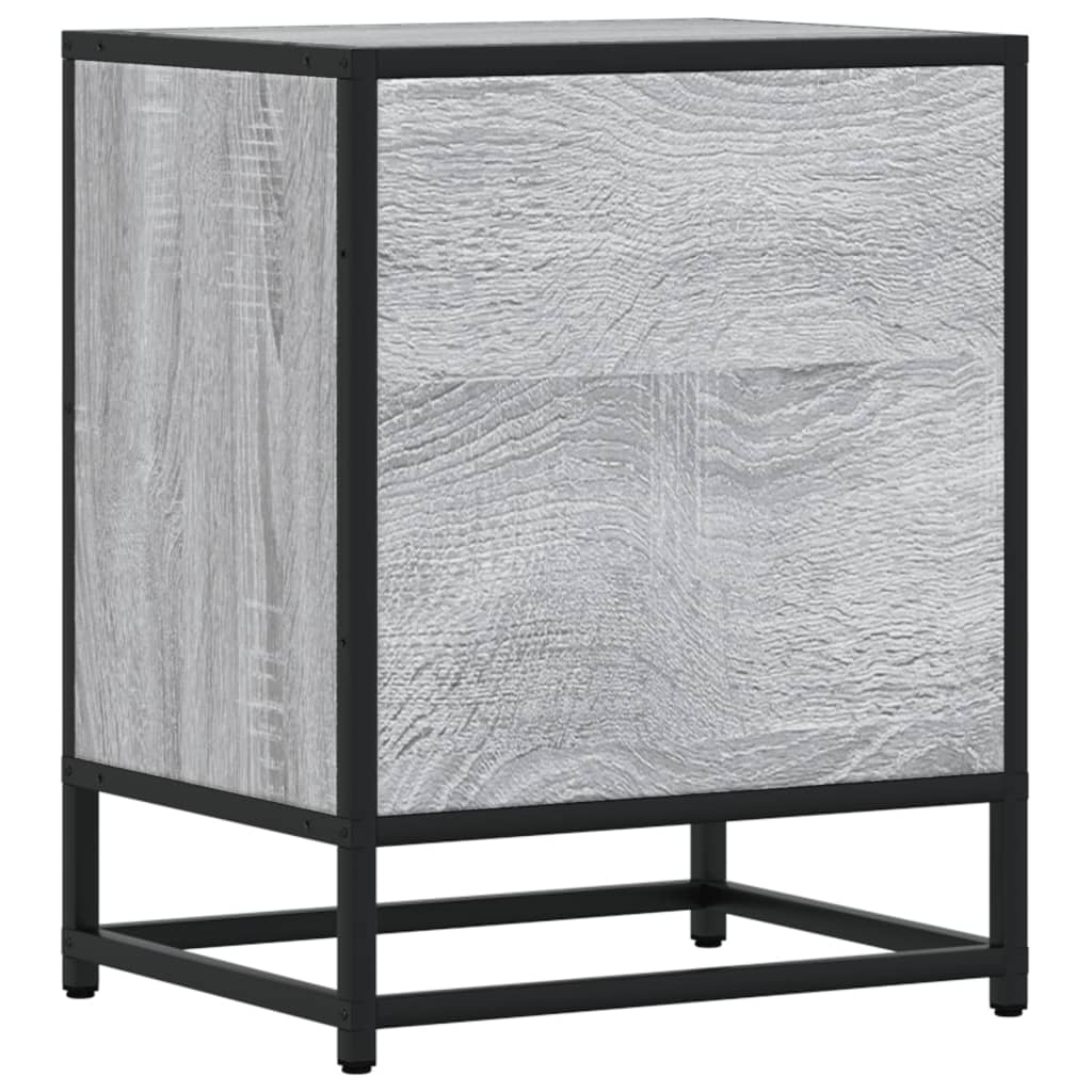 Κομοδίνο Γκρι Sonoma 40x31x50 εκ. από Επεξεργασμένο Ξύλο