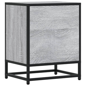 Κομοδίνο Γκρι Sonoma 40x31x50 εκ. από Επεξεργασμένο Ξύλο