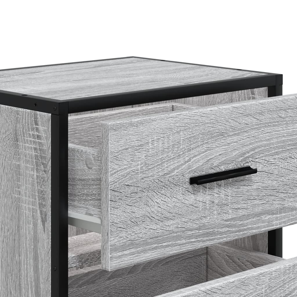 Κομοδίνο Γκρι Sonoma 40x31x50 εκ. από Επεξεργασμένο Ξύλο
