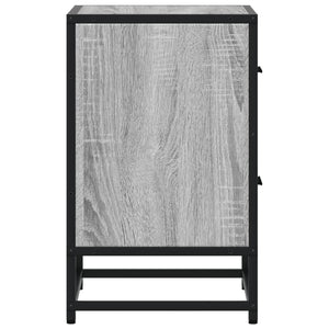 Κομοδίνα 2 τεμ. Γκρι Sonoma 40x31x50 εκ. από Επεξεργασμένο Ξύλο - Pakobazaar