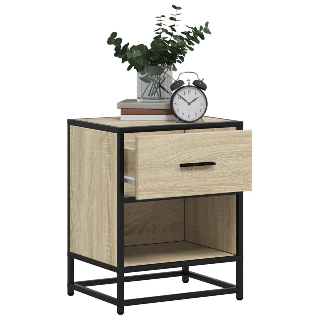 Κομοδίνα 2 τεμ. Sonoma Δρυς 40x31x50 εκ. από Επεξεργασμένο Ξύλο