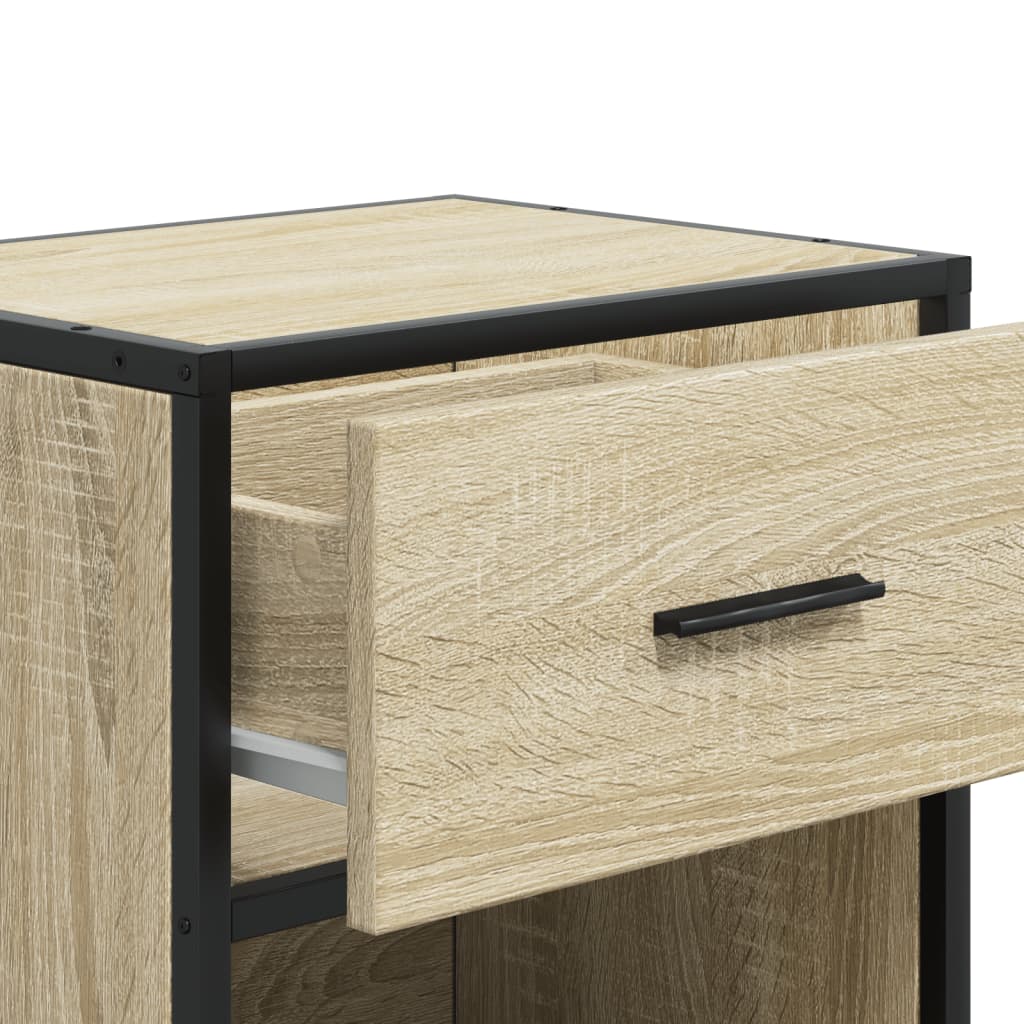Κομοδίνα 2 τεμ. Sonoma Δρυς 40x31x50 εκ. από Επεξεργασμένο Ξύλο
