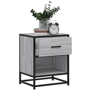 Κομοδίνο Γκρι Sonoma 40x31x50 εκ. από Επεξεργασμένο Ξύλο