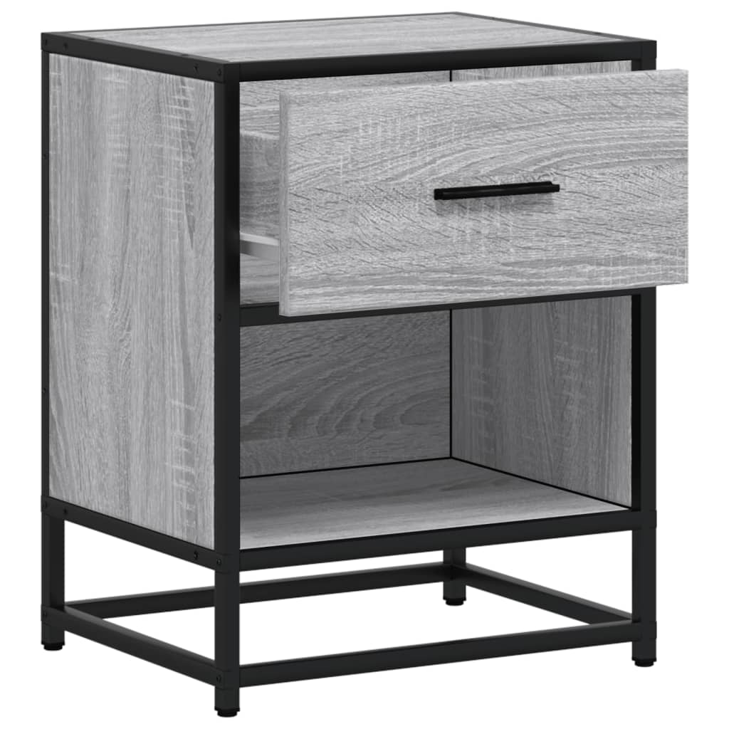 Κομοδίνο Γκρι Sonoma 40x31x50 εκ. από Επεξεργασμένο Ξύλο
