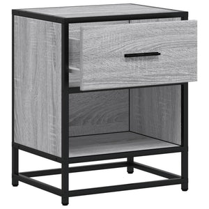 Κομοδίνο Γκρι Sonoma 40x31x50 εκ. από Επεξεργασμένο Ξύλο