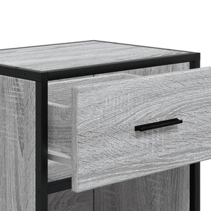 Κομοδίνο Γκρι Sonoma 40x31x50 εκ. από Επεξεργασμένο Ξύλο