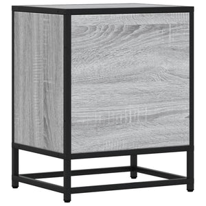 Κομοδίνα 2 τεμ. Γκρι Sonoma 40x31x50 εκ. από Επεξεργασμένο Ξύλο