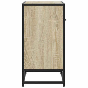 Κομοδίνο Δρυς sonoma 60x31x60cm Κατασκευασμένο ξύλο και μέταλλο