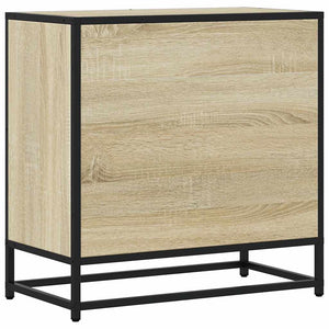 Κομοδίνο Δρυς sonoma 60x31x60cm Κατασκευασμένο ξύλο και μέταλλο
