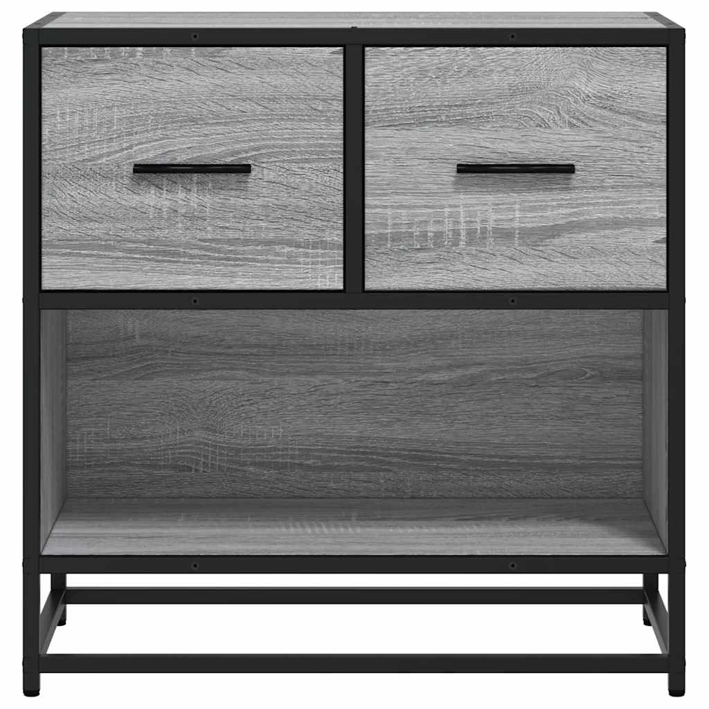 Κομοδίνο Γκρι Sonoma 60x31x60cm Κατασκευασμένο ξύλο και μέταλλο