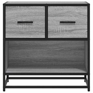 Κομοδίνο Γκρι Sonoma 60x31x60cm Κατασκευασμένο ξύλο και μέταλλο