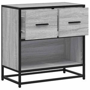 Κομοδίνο Γκρι Sonoma 60x31x60cm Κατασκευασμένο ξύλο και μέταλλο