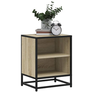 Κομοδίνο Sonoma Oak 40x31x50 cm Κατασκευασμένο ξύλο και μέταλλο - Pakobazaar