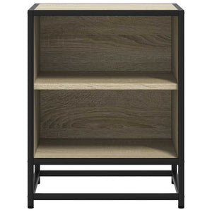 Κομοδίνο Sonoma Oak 40x31x50 cm Κατασκευασμένο ξύλο και μέταλλο - Pakobazaar