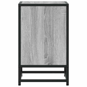Κομοδίνο Γκρι Sonoma 40x31x50cm Κατασκευασμένο ξύλο και μέταλλο