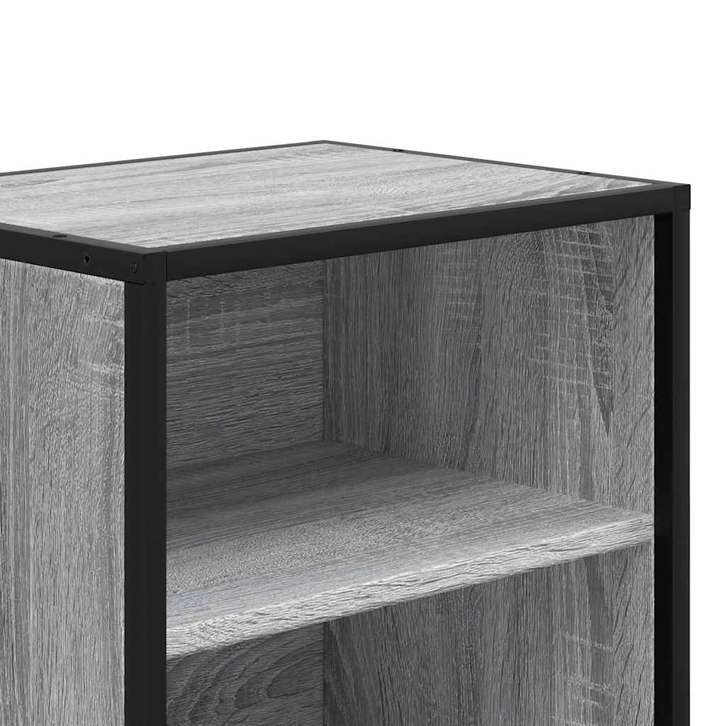 Κομοδίνο Γκρι Sonoma 40x31x50cm Κατασκευασμένο ξύλο και μέταλλο