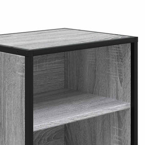 Κομοδίνο Γκρι Sonoma 40x31x50cm Κατασκευασμένο ξύλο και μέταλλο