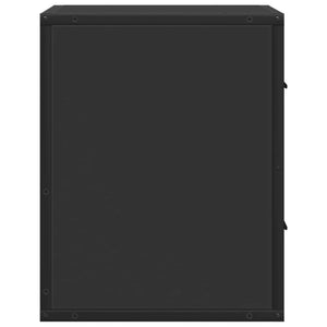 Επίτοιχο ντουλάπι κομοδίνου Μαύρο 40x31x39,5 cm