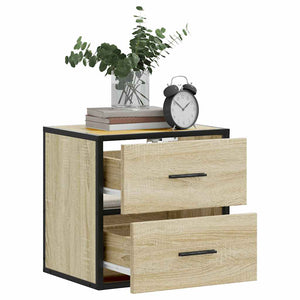 Επίτοιχα κομοδίνα 2 τεμάχια Sonoma Oak 40x31x39,5 cm