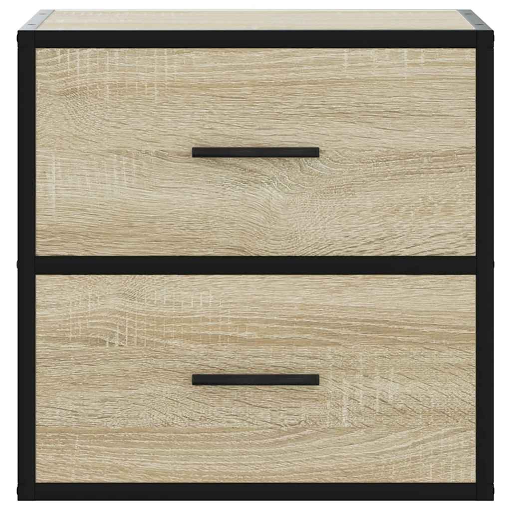 Επίτοιχα κομοδίνα 2 τεμάχια Sonoma Oak 40x31x39,5 cm