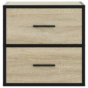 Επίτοιχα κομοδίνα 2 τεμάχια Sonoma Oak 40x31x39,5 cm