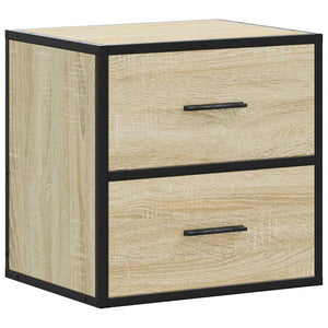 Επίτοιχα κομοδίνα 2 τεμάχια Sonoma Oak 40x31x39,5 cm
