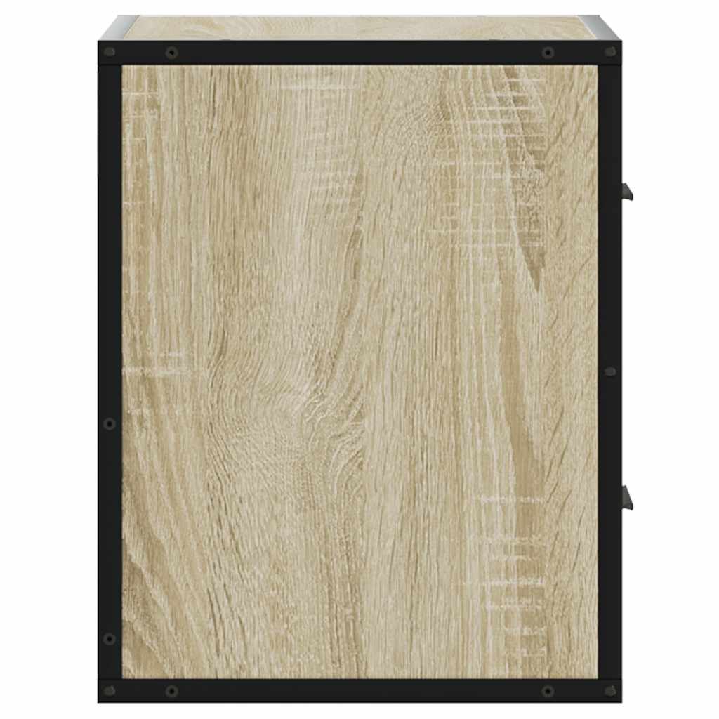 Επίτοιχα κομοδίνα 2 τεμάχια Sonoma Oak 40x31x39,5 cm