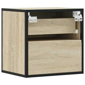 Επίτοιχα κομοδίνα 2 τεμάχια Sonoma Oak 40x31x39,5 cm