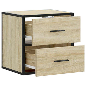 Επίτοιχα κομοδίνα 2 τεμάχια Sonoma Oak 40x31x39,5 cm