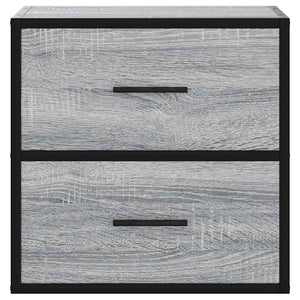 Επίτοιχο κομοδίνο Grey Sonoma 40x31x39,5 cm - Pakobazaar