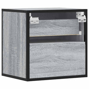 Επίτοιχο κομοδίνο Grey Sonoma 40x31x39,5 cm - Pakobazaar