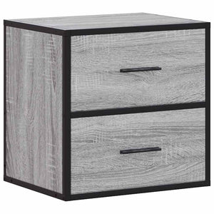 Επίτοιχα κομοδίνα 2 τεμάχια Γκρι Sonoma 40x31x39,5 cm