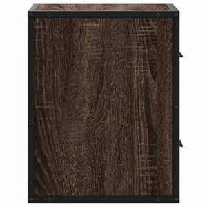 Κομοδίνο επίτοιχο ντουλάπι καφέ δρυς 40x31x39,5 cm