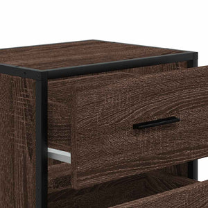 Κομοδίνο επίτοιχο ντουλάπι καφέ δρυς 40x31x39,5 cm