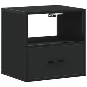 Επίτοιχο ντουλάπι κομοδίνου Μαύρο 40x31x39,5 cm