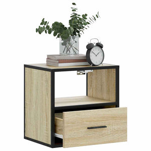 Επίτοιχα κομοδίνα 2 τεμάχια Sonoma Oak 40x31x39,5 cm - Pakobazaar
