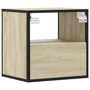 Επίτοιχα κομοδίνα 2 τεμάχια Sonoma Oak 40x31x39,5 cm - Pakobazaar
