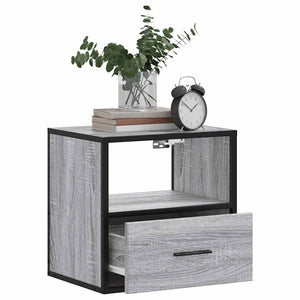 Επίτοιχο κομοδίνο Grey Sonoma 40x31x39,5 cm