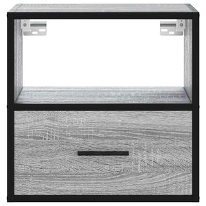 Επίτοιχο κομοδίνο Grey Sonoma 40x31x39,5 cm