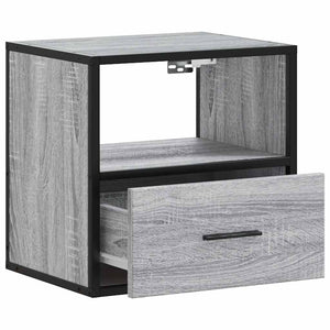 Επίτοιχο κομοδίνο Grey Sonoma 40x31x39,5 cm