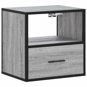 Επίτοιχα κομοδίνα 2 τεμάχια Γκρι Sonoma 40x31x39,5 cm