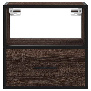 Κομοδίνο επίτοιχο ντουλάπι καφέ δρυς 40x31x39,5 cm - Pakobazaar