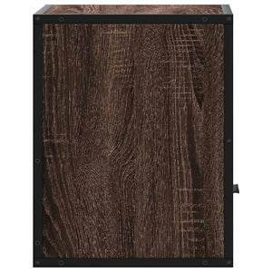 Κομοδίνο επίτοιχο ντουλάπι καφέ δρυς 40x31x39,5 cm - Pakobazaar