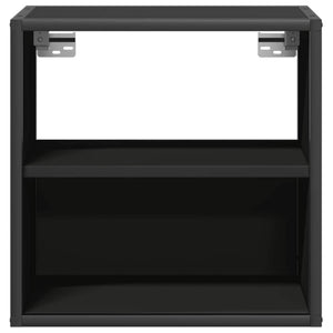 Επίτοιχο ντουλάπι κομοδίνου Μαύρο 40x31x39,5 cm