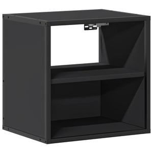 Επίτοιχο ντουλάπι κομοδίνου Μαύρο 40x31x39,5 cm
