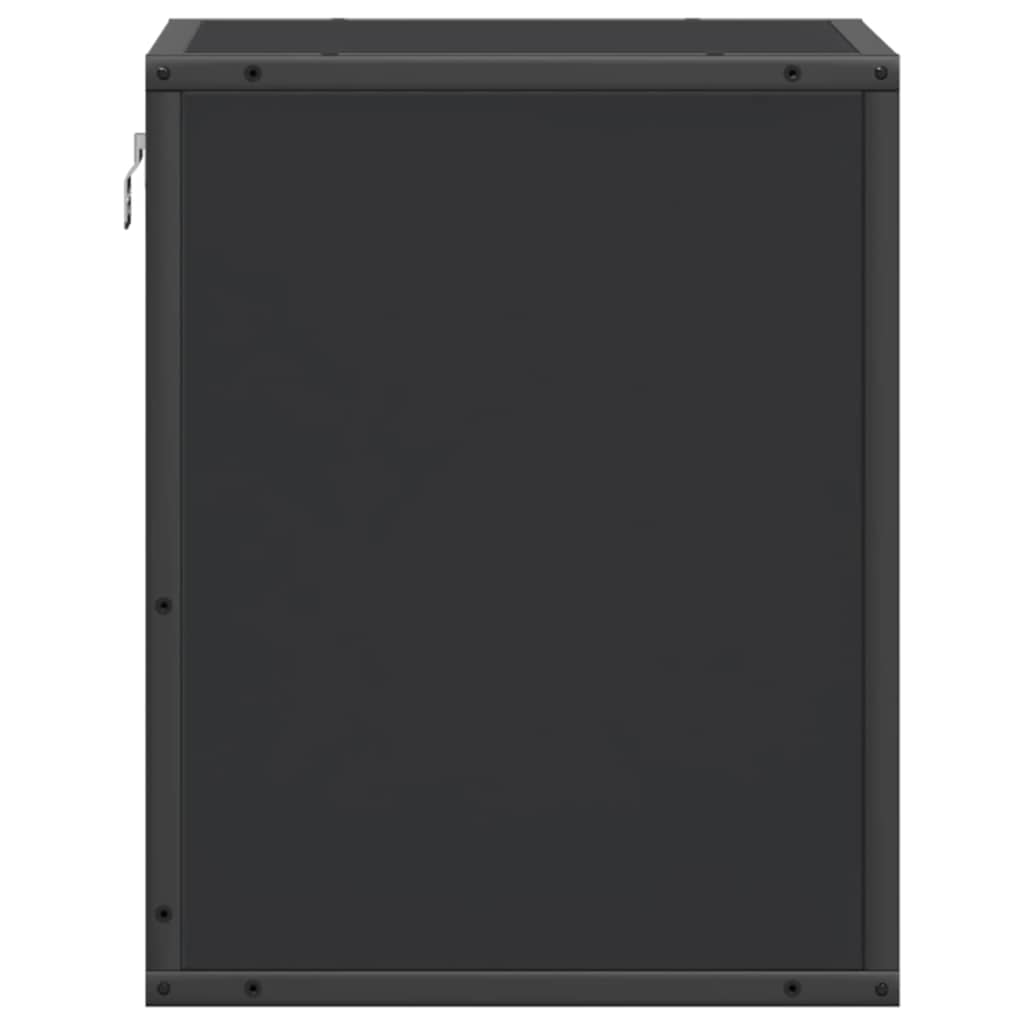 Επίτοιχο ντουλάπι κομοδίνου Μαύρο 40x31x39,5 cm